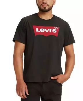Мужская футболка с коротким рукавом и графическим логотипом Batwing Levi's, черный