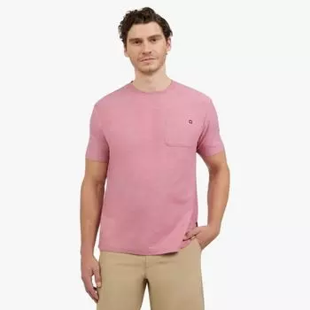 Мужская футболка с коротким рукавом и карманом Quiksilver, цвет dusty rose