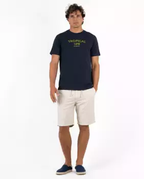 Мужская футболка с коротким рукавом и круглым вырезом Makarthy, черный