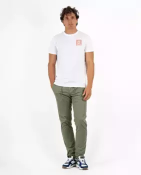 Мужская футболка с коротким рукавом и круглым вырезом Makarthy, белый