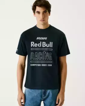 Мужская футболка с коротким рукавом и крупным принтом Pepe Jeans, тёмно-синий