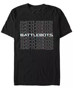 Мужская футболка с коротким рукавом и логотипом Battlebots Glitch Fifth Sun, черный