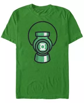 Мужская футболка с коротким рукавом и логотипом Dc Green Lantern Fifth Sun, зеленый