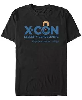 Мужская футболка с коротким рукавом и логотипом Marvel X-Con Security Consultants «Человек-муравей и Оса» Fifth Sun, черный