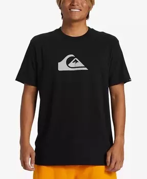 Мужская футболка с коротким рукавом и логотипом Comp Mt0 Quiksilver, черный