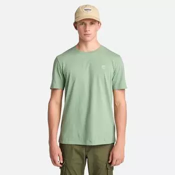 Мужская футболка с коротким рукавом и логотипом Oyster River US Chest Timberland, зеленый