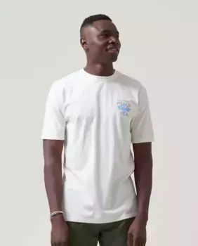 Мужская футболка с коротким рукавом и логотипом сбоку Altonadock, натуральный