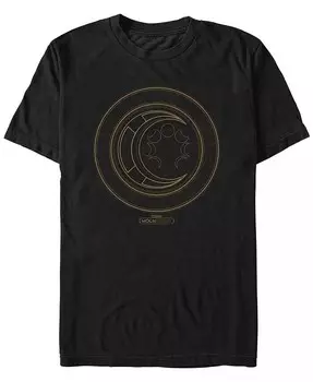 Мужская футболка с коротким рукавом и логотипом Moon Knight Hieroglyphics Fifth Sun, черный