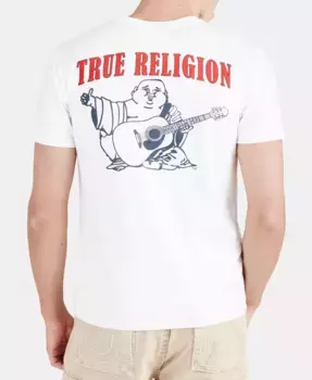 Мужская футболка с коротким рукавом и логотипом Buddha True Religion, белый