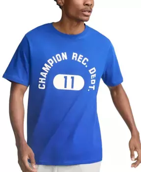 Мужская футболка с коротким рукавом и логотипом Classic Fit Champion, синий