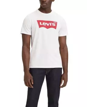 Мужская футболка с коротким рукавом и логотипом batwing Levi's, белый