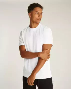 Мужская футболка с коротким рукавом и монограммой Calvin Klein Jeans, белый