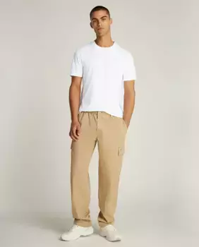 Мужская футболка с коротким рукавом и монограммой Calvin Klein Jeans, белый