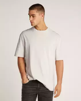 Мужская футболка с коротким рукавом и монограммой Calvin Klein Jeans, серый