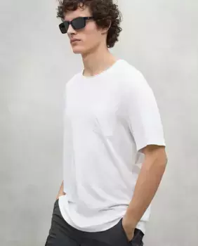 Мужская футболка с коротким рукавом и нагрудным карманом спереди Ecoalf, белый