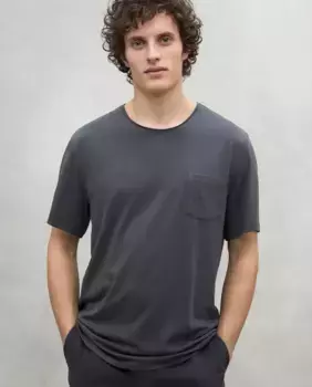 Мужская футболка с коротким рукавом и нагрудным карманом спереди Ecoalf, серый