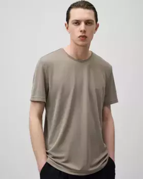 Мужская футболка с коротким рукавом и ответственным модалом Adolfo Dominguez, цвет Kaki