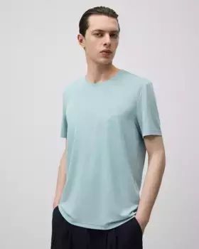Мужская футболка с коротким рукавом и ответственным модалом Adolfo Dominguez, голубой