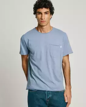 Мужская футболка с коротким рукавом и передним карманом Pepe Jeans, синий