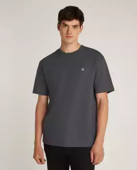 Мужская футболка с коротким рукавом и принтом на спине Calvin Klein Jeans, черный