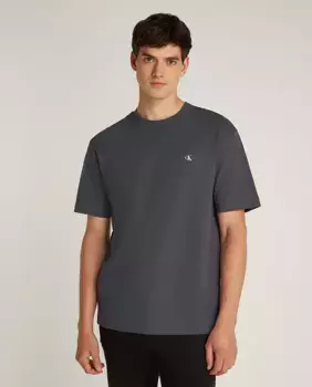 Мужская футболка с коротким рукавом и принтом на спине Calvin Klein Jeans, черный