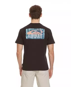 Мужская футболка с коротким рукавом и принтом Hi Island Quiksilver, черный