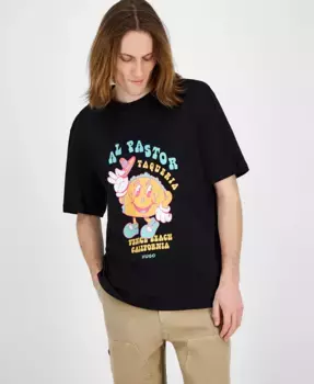 Мужская футболка с коротким рукавом и принтом Nugotacos Hugo Boss, черный