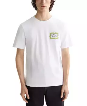 Мужская футболка с коротким рукавом и принтом логотипа SCOTCH & SODA, белый