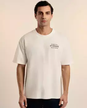 Мужская футболка с коротким рукавом и принтом Valecuatro, цвет Crudo