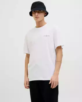 Мужская футболка с коротким рукавом и рисунком сзади Jack & Jones, белый