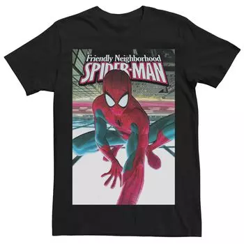 Мужская футболка с коротким рукавом и рисунком Marvel Spider-Man Licensed Character