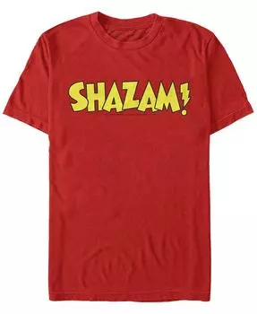 Мужская футболка с коротким рукавом и текстовым логотипом DC Shazam Fifth Sun, красный