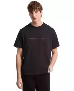 Мужская футболка с коротким рукавом и тисненым логотипом Shadow Michael Kors, черный