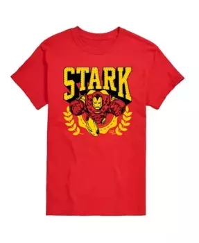 Мужская футболка с коротким рукавом Iron Man Stark Industries AIRWAVES, красный