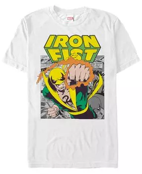 Мужская футболка с коротким рукавом из комиксов marvel iron fist punch Fifth Sun, белый