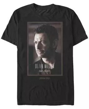 Мужская футболка с коротким рукавом jurassic park dr. ian malcolm chaos theorist Fifth Sun, черный