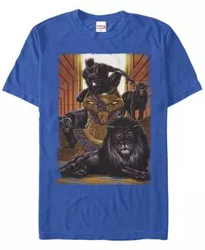Мужская футболка с коротким рукавом King Panther с круглым вырезом Fifth Sun, синий