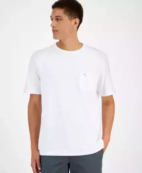 Мужская футболка с коротким рукавом, круглым вырезом и карманом Canal Tommy Bahama, белый