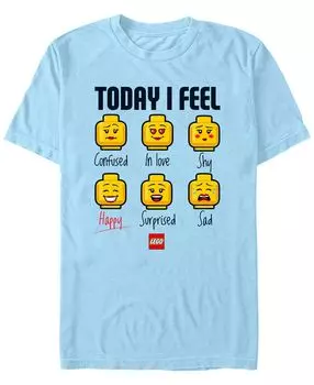 Мужская футболка с коротким рукавом lego iconic expressions of lego lady Fifth Sun, светло-синий