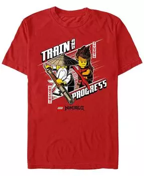 Мужская футболка с коротким рукавом Lego Ninjago Progress Ninja Fifth Sun, красный
