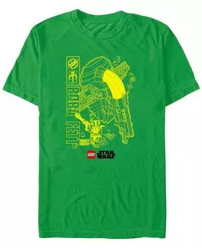 Мужская футболка с коротким рукавом lego star wars boba fett Fifth Sun
