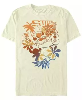 Мужская футболка с коротким рукавом Lilo Stitch Aloha Stitch Fifth Sun, слоновая кость/кремовый