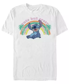 Мужская футболка с коротким рукавом lilo stitch kawaii stitch Fifth Sun, белый