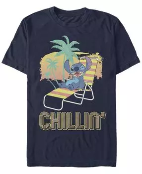 Мужская футболка с коротким рукавом lilo stitch stitch chillin Fifth Sun, синий