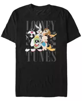 Мужская футболка с коротким рукавом Looney Tunes Nineties Groupshot Fifth Sun, черный