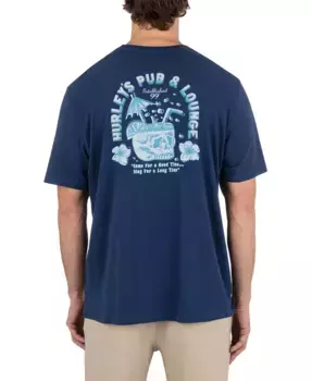 Мужская футболка с коротким рукавом Loungin Hurley, синий