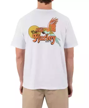Мужская футболка с коротким рукавом Macaw Hurley, белый