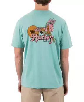 Мужская футболка с коротким рукавом Macaw Hurley, зеленый