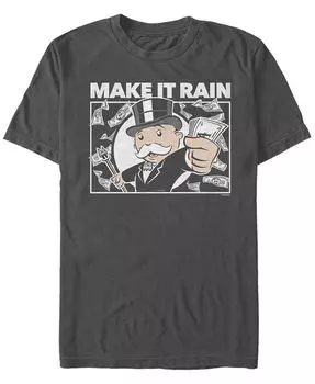 Мужская футболка с коротким рукавом Make It Rain с круглым вырезом Fifth Sun, серый