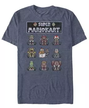 Мужская футболка с коротким рукавом mario kart racers ready nintendo Fifth Sun, мульти